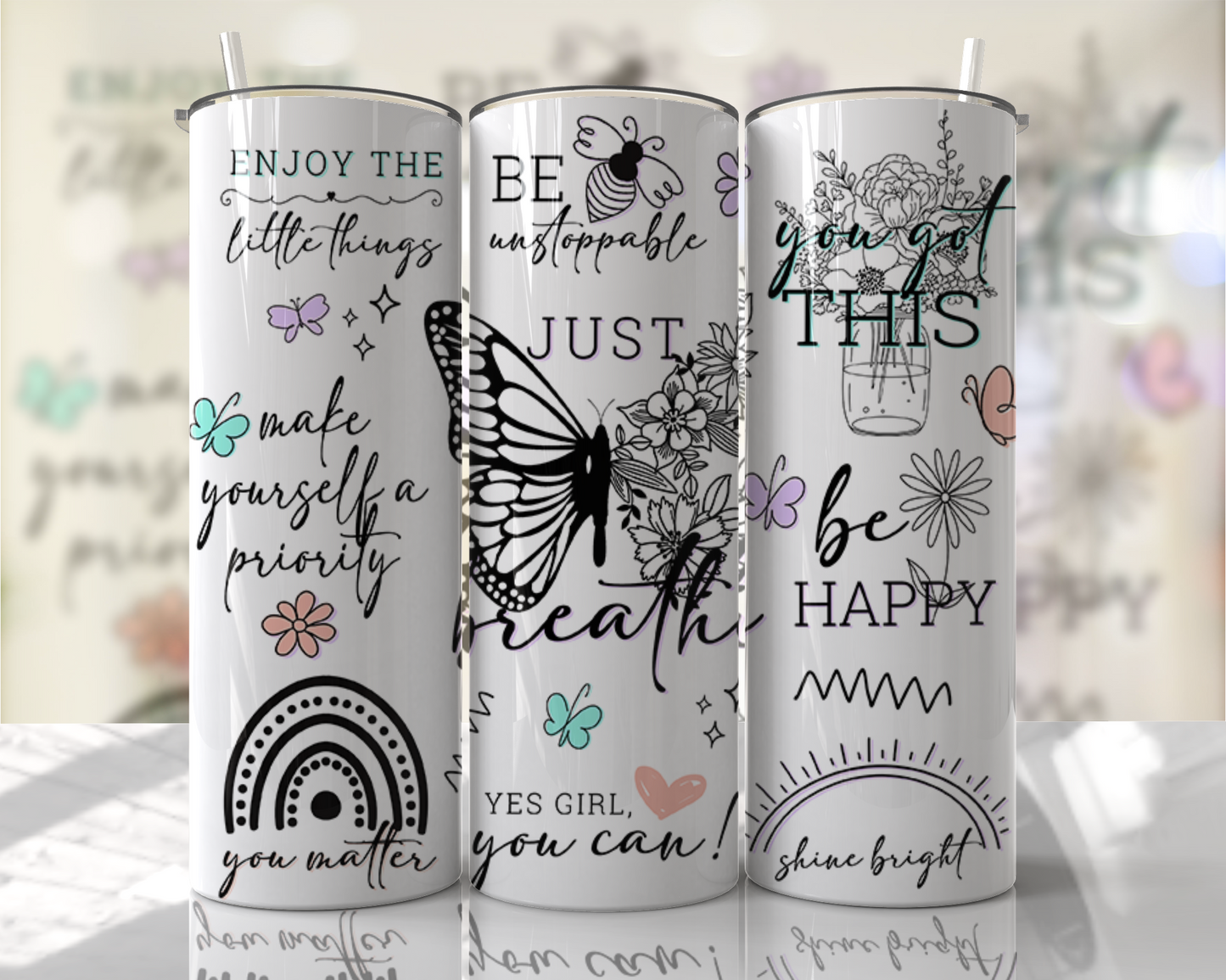 Just Breath (inspirational) 20 oz Tumbler
